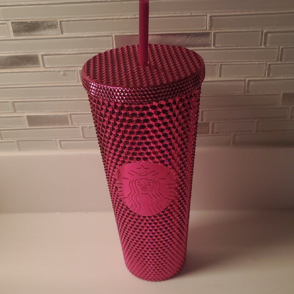 Starbucks Fuchsia Studded Tumbler